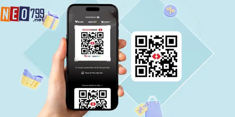 Giao dịch bằng mã QR ngân hàng